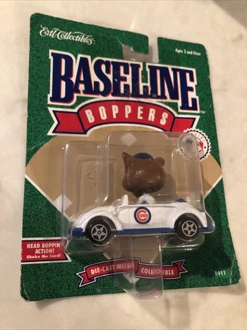 Baseline Boppers - Chicago Cubs Mascot Die-Cast Metal Collectible Car 1994 (New) Cover