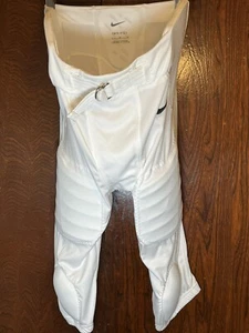 Pantalones de fútbol Nike integrados blancos estilo almohadilla juvenil talla mediana 908749-100 nuevos - Imagen 1 de 6