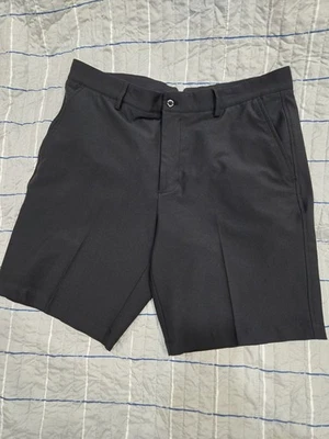 Dunning 高尔夫短裤黑色 8.5 英寸内缝弹力 35 码  — 第 1/4 张图片