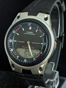 Casio AW80-1AV, No Reserve! -Digital Black & Silver Watch - Picture 1 of 10