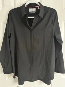 Modern Ambition Women's Delightfully Technical Travel Shirt Black Size Medium - Picture 1 of 6
