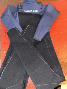 Traje húmedo Kwarteng 4/3 mm para hombre manga larga para agua fría negro talla pequeña - Imagen 1 de 2
