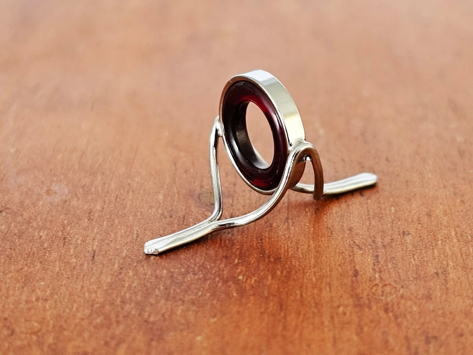 OLDE FLY SHOP NICKEL SILVER AGATE STRIPPING GUIDE FOR YOU BAMBOO /FIBERGLASS FLY ROD 8MM-12MM