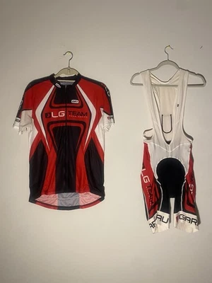 Conjunto de ciclismo Louis Gatineau Race Series para hombre culotte con tirantes jersey talla grande Foto 1 de 4