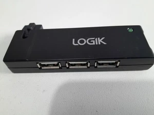 Logik 4 puertos USB tipo A hub dock negro L4APHB23 352344 - Imagen 1 de 5