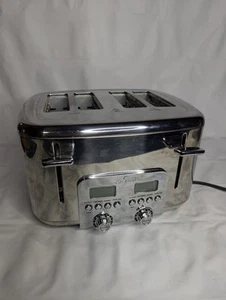 All Clad 4 Slice Toaster TJ824 Stainless Steel 1800 Watt 6 Settings - Picture 1 of 9