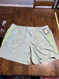 Under Armour 7 inch Brief Lined Launch Shorts Size 3X Green NWT - Picture 1 of 6