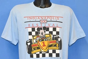 vintage 80s INDY INDIANAPOLIS 500 FESTIVAL MICKEY MOUSE 1985 DISNEY t-shirt L - Picture 1 of 5