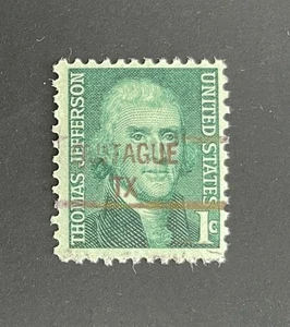 Quitaque, Texas Type 841 Precancel - 1 cent Jefferson - U.S. #1278 - TX - Picture 1 of 1