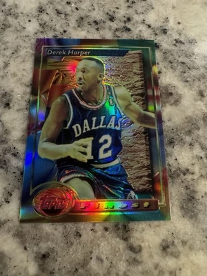 1993-94 1993 TOPPS FINEST REFRACTOR DEREK HARPER #31 INSERT - Image 1 of 3