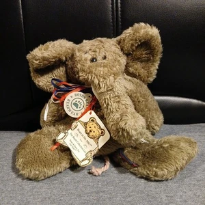 Peluche Elefante Grigio Vintage '96-Orsetti in soffitta-Boyd's Collezione "Newton" - Foto 1 di 6