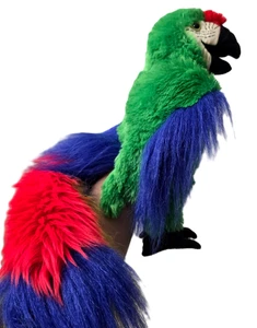 Folkmanis Macaw Parrot Puppet Plush Toy Educational Play Pretend Stuffed Animal - Picture 1 of 13