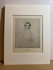 Portrait Of Niccolo Paganini 8” x 10” German Print - Bild 1 von 9