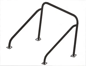 4 point Roll Bar Kit IH Scout 2 Bikini Top bar Scout II Roll Cage International - Picture 1 of 2