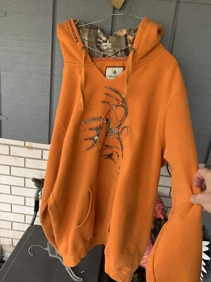 Legendary Whitetails big Game Snow Camo Hunting Outdoors Hoodie mens XL Tall - Image 1 of 4