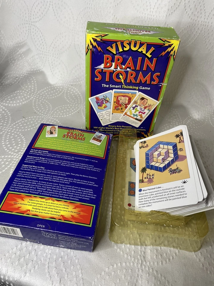 THINKING GAME Binary Arts Visual Brainstorms. 100 Brainteasers - Image 1 of 1