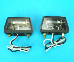 2 luces de lámpara de matrícula trasera precableadas con licencia para caja de caballos y remolque #6095 - Imagen 1 de 1