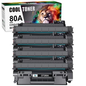 4PK Toner Cartridge for HP CF280A 80A LaserJet Pro 400 M401dn M401n M425dn - Picture 1 of 11
