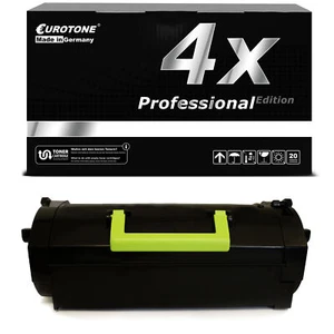 4x PRO Toner ersetzt 24B6015 Lexmark M-5100-Series M-5155 mit je 35.000 Seiten - Afbeelding 1 van 4