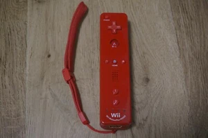 Nintendo Wii Official OEM RED Remote Motion Plus Controller Clean Tested - Picture 1 of 2