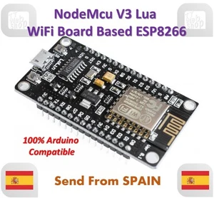 NodeMcu V3 Lua WeMos WiFi Wireless Module CH340 Development Board ESP8266 ESP12E - Imagen 1 de 7