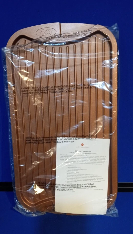Cook's Essentials 11"x19" Reversible Grill Pan  - New - Image 1 of 1