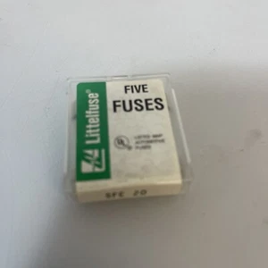 Pack of 5 Littelfuse SFE20 Glass Automotive Fuses 20 Amp 32 Volt - Picture 1 of 2