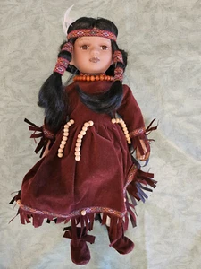 Muñeca nativa americana vintage de 15" - Imagen 1 de 2