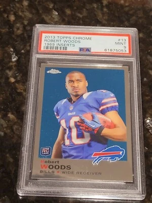 2013 TOPPS CHROME 1969 INSERT Robert Woods Rookie RC PSA 9 MINT #13 - Image 1 of 2