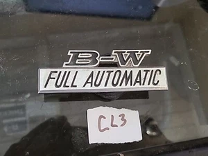 VINTAGE 1973 DATSUN Triumph TR 6 B-W FULL AUTOMATIC EMBLEM OEM - Picture 1 of 3