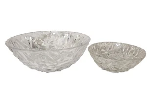 Tiffany & Co. 9" Faceted Rock Cut Crystal Serving Bowl - Picture 1 of 16