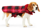 Red Plaid Reversible Puffer Dog Coat - XS/S or S/M - Nature Lover - Youly - NWT
