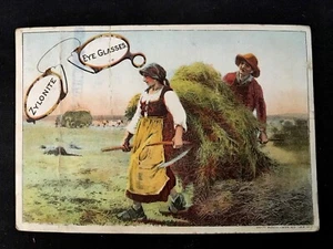 c1880's Bertier Parabola Spectacles, Morse Optician, NY Victorian Trade Card - Picture 1 of 2