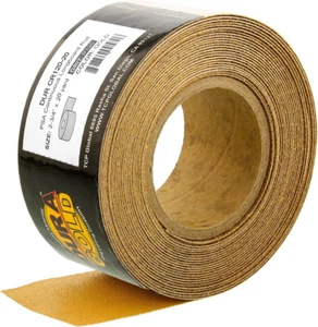 Premium Gold 120 Grit PSA Longboard Sandpaper, 20 Yard Roll, 2-3/4" Wide, Sel... - Picture 1 of 1