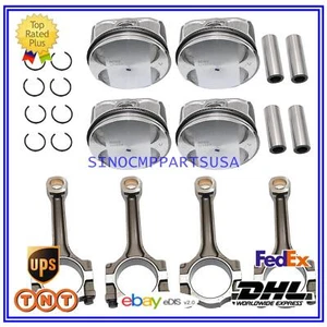 Connect Rods & Pistons Rings Kit For Buick Chevrolet GMC PONTIAC Saturn 2.4L - Picture 1 of 6