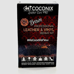 Kit de reparación de cuero y vinilo marrón COCONIX - restaurador de tu sofá coche... - Imagen 1 de 3
