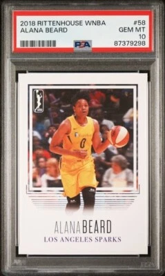 2018 Rittenhouse WNBA Alana Beard PSA 10 Los Angeles Sparks Duke Blue Devils  - Image 1 of 2