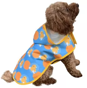 XS Hooded Dog Rain Poncho Reflective Waterproof Adjustable Jacket for Pets - Picture 1 of 6