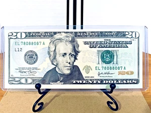 2004 $20 FRN Uncirculated Fancy RADAR Serial #EL78088087A - Picture 1 of 2