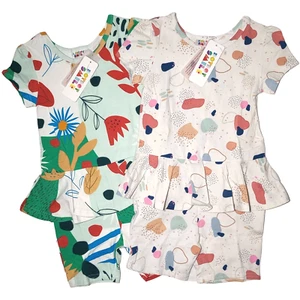 2 Dot Smile 5 6 Terrazzo Nurture Nature 1pc Outfit Lot Romper Built In Shorts - Picture 1 of 4
