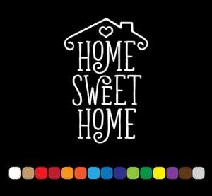 Wall art home sweet home sticker decal self adhesive vinyl quote décor - Picture 1 of 9