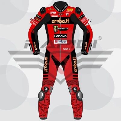 ALVARO BAUTISTA DUCATI ARUBA.IT  2024 MODEL MOTOGP MOTORBIKE LEATHER RACING SUIT - Image 1 of 4