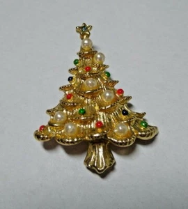 Broche vintage con estrella de perlas sintéticas con estrás azul Taiwán - Imagen 1 de 9