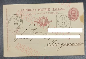 Cartolina Postale - Timbro Collettoria Quadrato - Cavaglietti 1902 - Picture 1 of 2