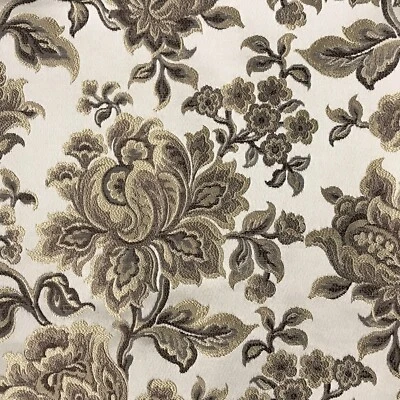 Vintage Floral Jacquard, 54" Wide, for Curtains, Upholstery, Craft, by the Yard - Image 1 of 4