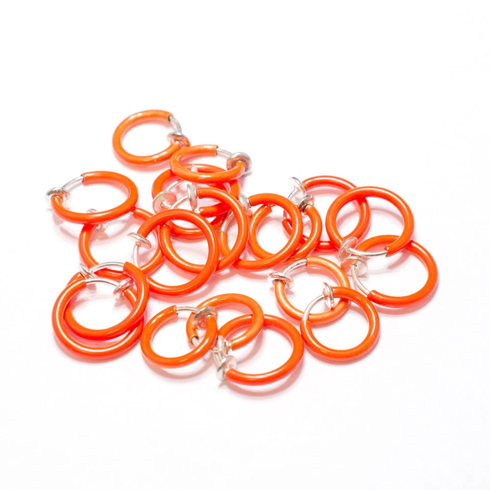 Aros falsos naranja no perforante acabado anodizado 20 piezas Foto 1 de 1