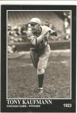 TONY KAUFMANN CONLON COLLECTION BASEBALL CARD #927