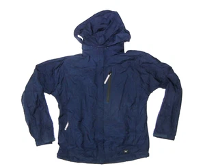 REI ELEMENTS Blue Nylon RAIN JACKET Outdoor Hike Windbreaker Coat Kid YOUTH XL - Picture 1 of 9