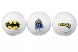 (3) Batman Logo Golfbälle Brandneu - Bild 1 von 3