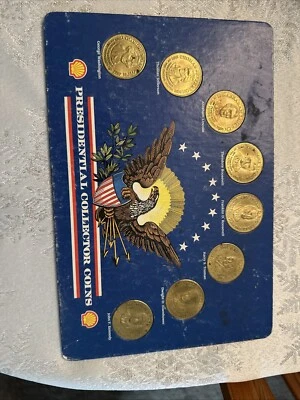 Shell Presidential Collector Coins 1990's Mail Order Gas Station Set - Image 1 of 2